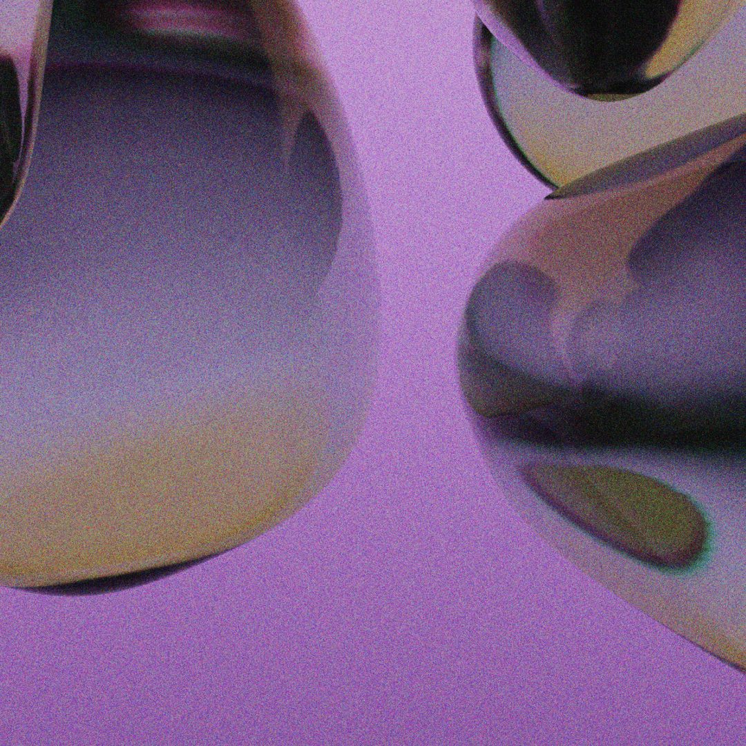 A UI card labeled ‘Patient reminder automation’ with a Run button, placed on a pastel purple background featuring circular liquid-like bubbles.